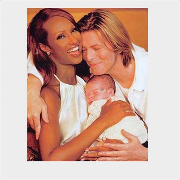 David Bowie i Iman s tek rođenom Alexandrijom