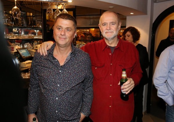 Domjenak nakon premijere predstave Audicija u kazalištu Kerempuh