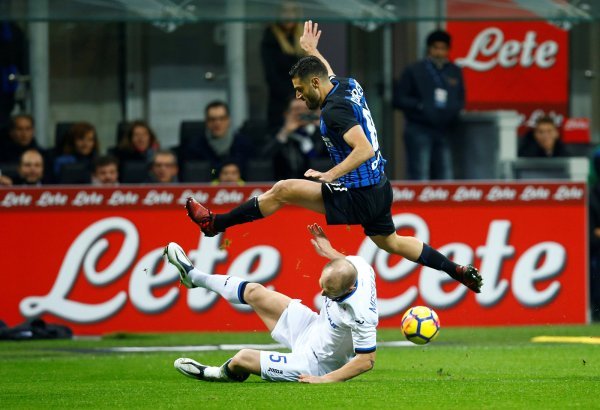 Inter Milan (Antonio Candreva) - Atalanta (Andrea Masiello)