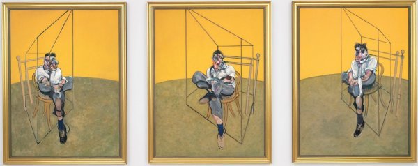 Francis Bacon, 'Tri studije Luciana Freuda', 1969.