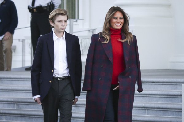 Melania i Barron Trump