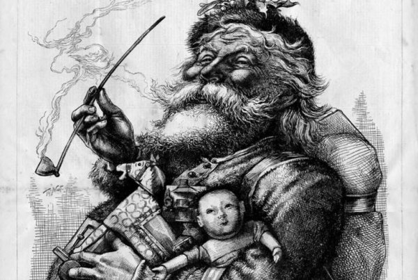 Prva poznata ilustracija današnjeg svetog Nikole (Djeda Božićnjaka) nastala 1881. godine