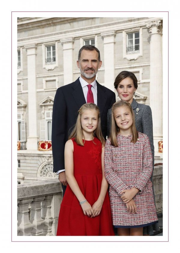 Božićna čestitka španjolske kraljevske obitelji