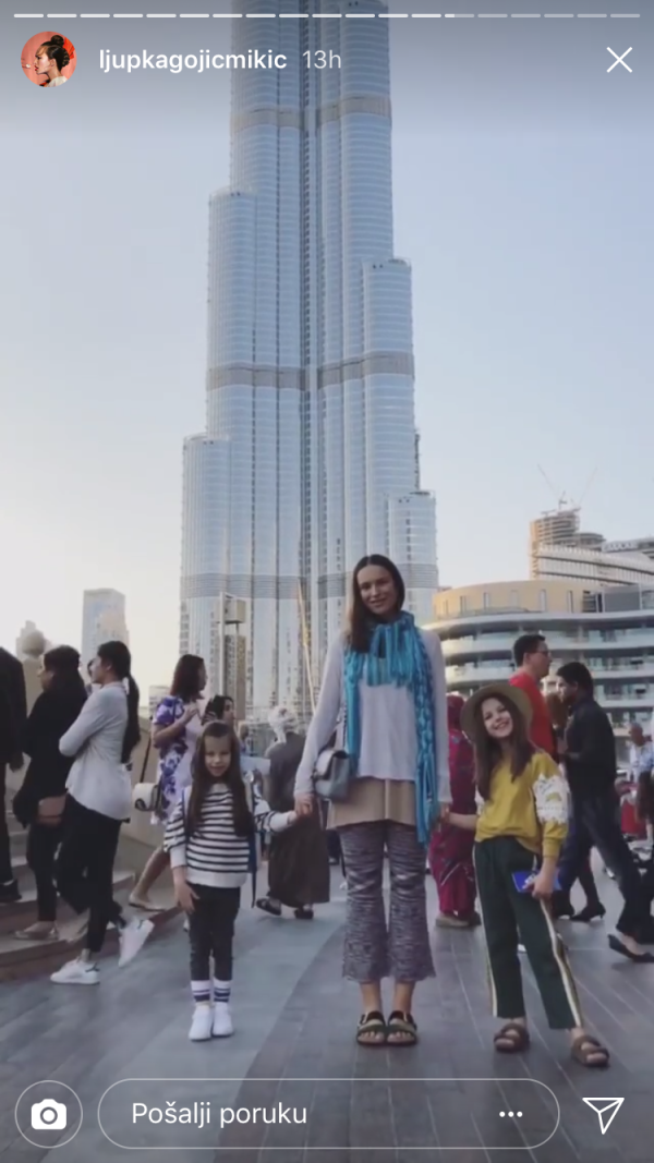 Ljupka Gojić s obitelji u Dubaiu