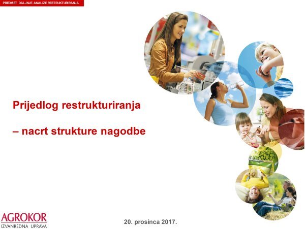 Nacrt strukture nagodbe Agrokorovih vjerovnika