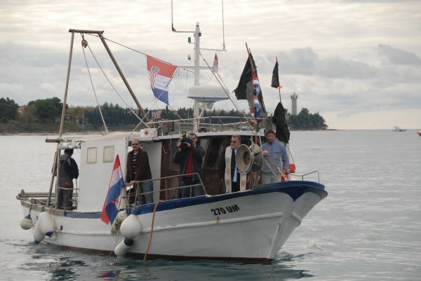 Prosvjed ribara u Piranskom zaljevu