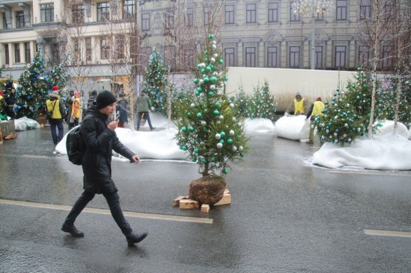 Kraj 2017. u Rusiji su označile niže temperature od uobičajenih pa su dekorateri imali posla s osmišljavanjem zimske idile