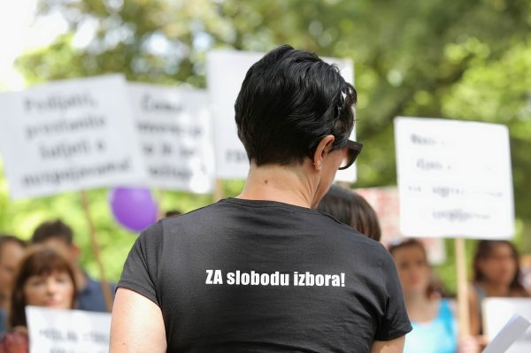 Prosvjed Građanske inicijative 'Za slobodu izbora' 2015. u Zagrebu