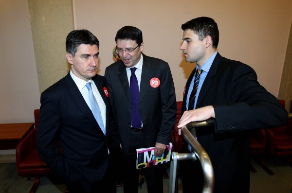 Zoran Milanović, Željko Jovanović i Davor Bernardić