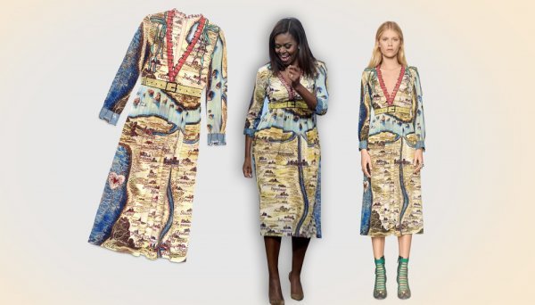 Michelle Obama u Gucci haljini Profimedia/Promo