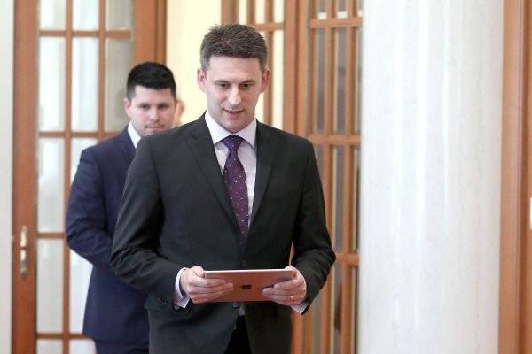 Konferencija za novinare Mosta nezavisnih lista u Hrvatskom saboru