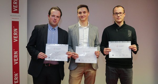 Andro Bunić, Petar Fruk i Jakov Bajić (SENTO Solutions)