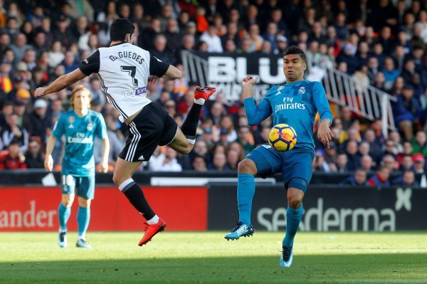 Valencia (Goncalo Guedes) - Real Madrid (Casemiro)