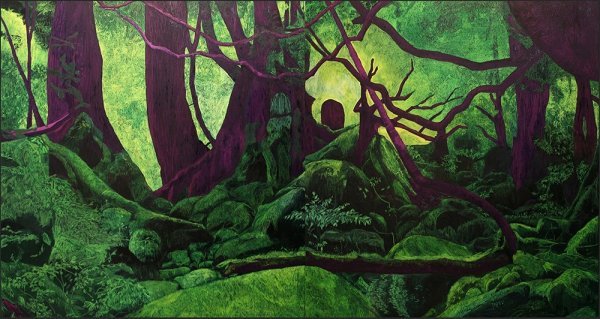 'Šuma', ulje na platnu, 2017.
