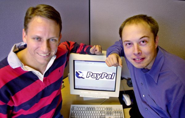 Osnivači PayPala Peter Thiel i Elon Musk