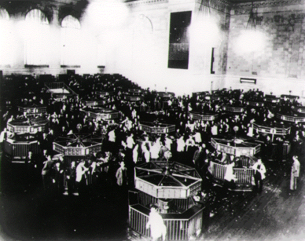 Burzovni slom 1929. godine mnogi smatraju začetkom velike američke i svjetske gospodarske krize