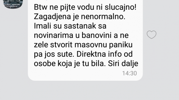 Jedna od poruka koje kruže Splitom