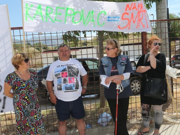 Prosvjed stanovnika iz okolice Karepovca 2014.