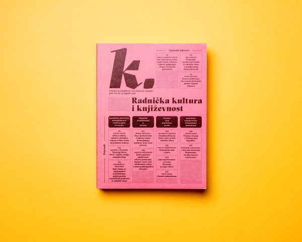 Časopis k, 13. broj: Radnička kultura i književnost