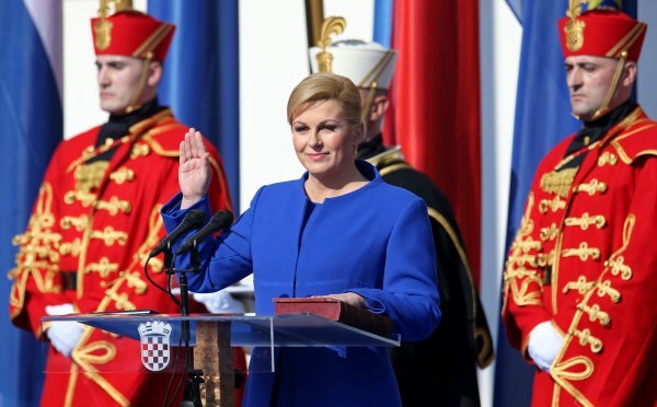 Kolinda Grabar Kitarović na inauguraciji