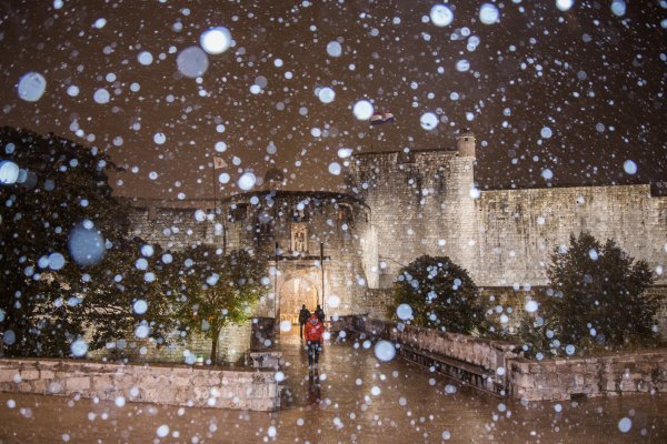 Snijeg u Dubrovniku