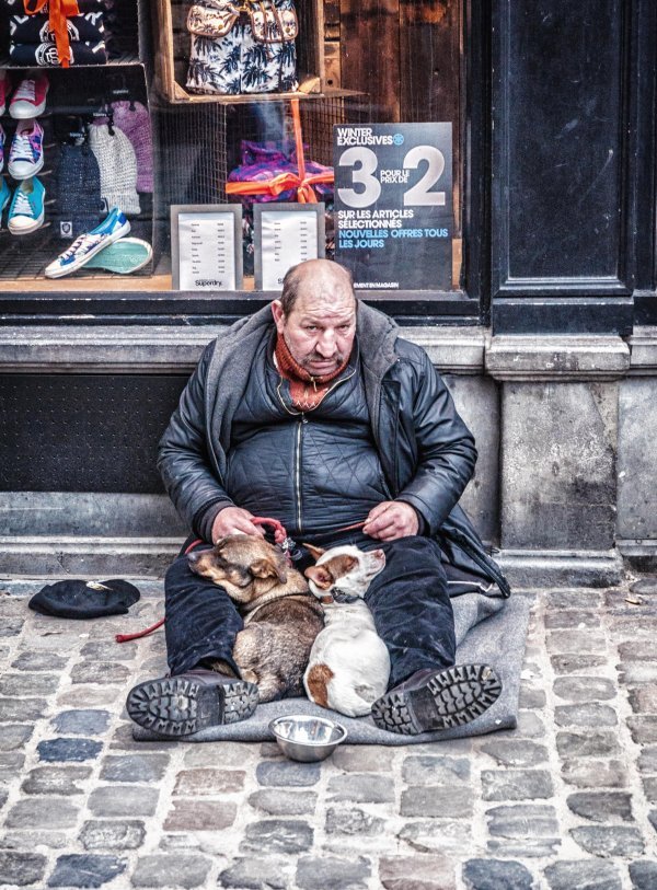 Beskućnici u Bruxellesu