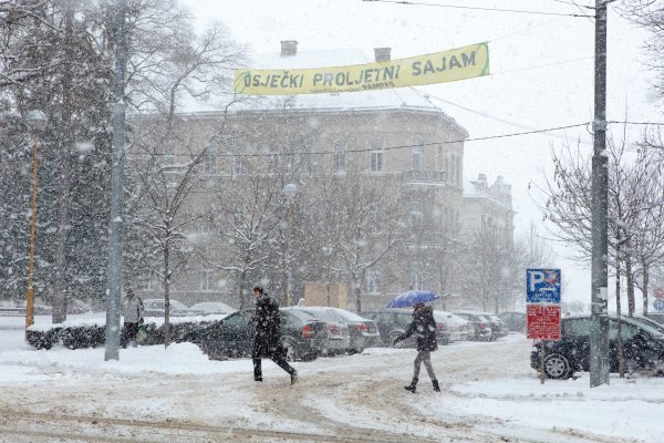 Snijeg u Osijeku