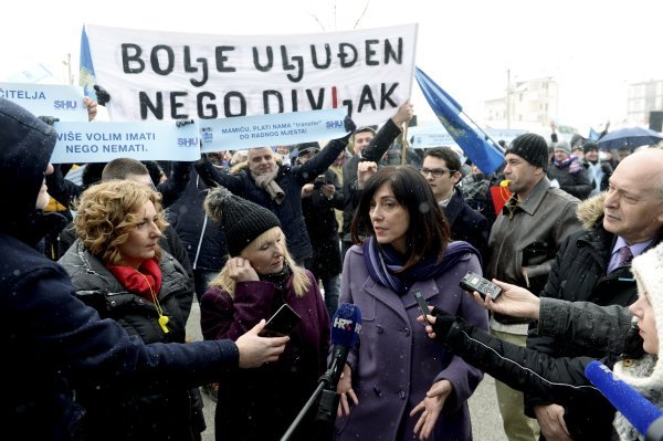 Prosvjed Sindikata hrvatskih učitelja