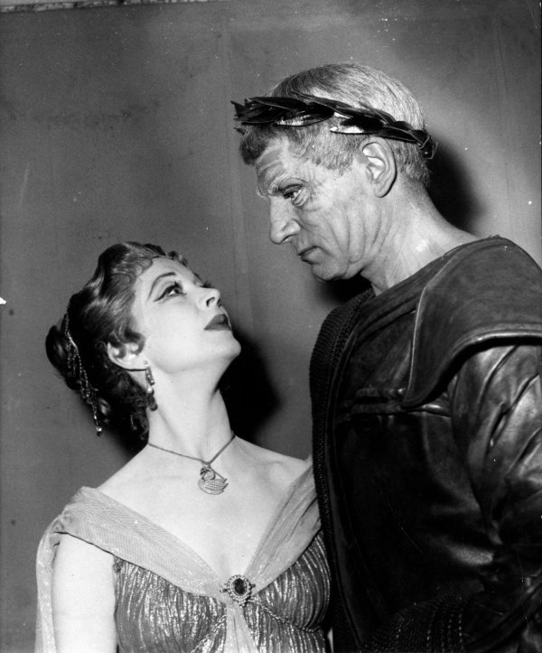 Vivien Leigh i Laurence Olivier u 'Titu Androniku' 1957.