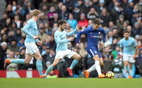 Manchester City (Bernardo Silva) - Chelsea (Eden Hazard)