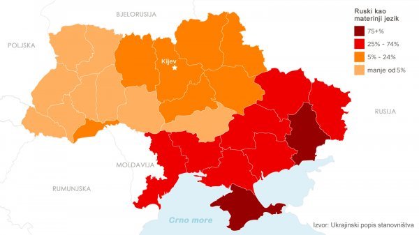 Kako je podijeljena Ukrajina Popis stanovništva Ukrajine