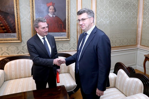 Gunther Oettinger u Hrvatskoj
