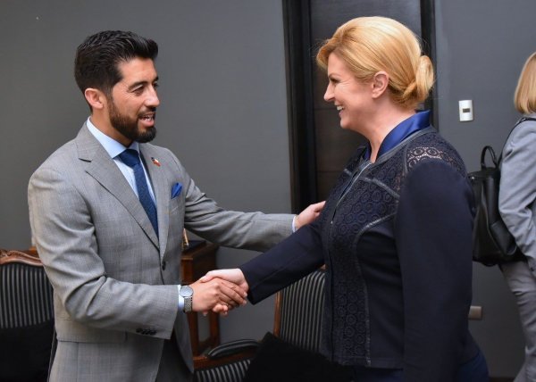 Kolinda Grabar Kitarović i Marco Antonio Diaz Munoz