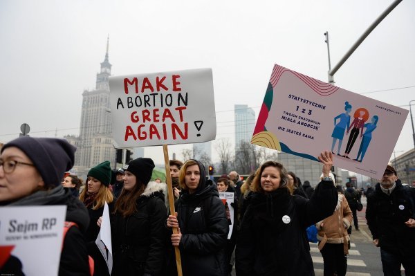 Prosvjed za pobačaj u Poljskoj