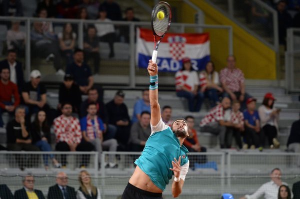 Davis Cup Hrvatska - Kazahstan,  Marin Čilić - Dmitry Popko (10)