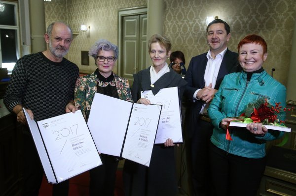 Dodjela godišnjih nagrada ULUPUH-a: Andrija Mikulić, Sanja Bachrach Kristofić, Dorotea Jendrić, Davorin Klarić, Ivana Bakal