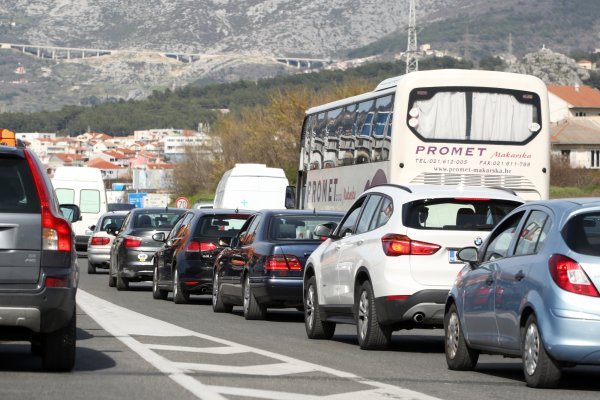 Prometna gužva u Solinu zbog gradnje nadvožnjaka