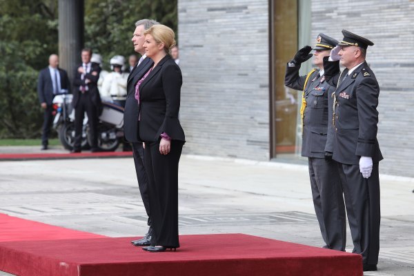 Sauli Niinistö i Kolinda Grabar Kitarović