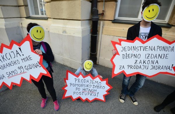 Prosvjed Zelene akcije protiv LNG-a