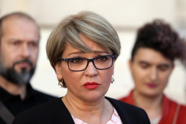 Sanja Bilač,  jedna od organizatora prosvjeda protiv Istanbulske konvencije u Splitu