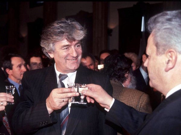 Radovan Karadžić i Slobodan Milošević