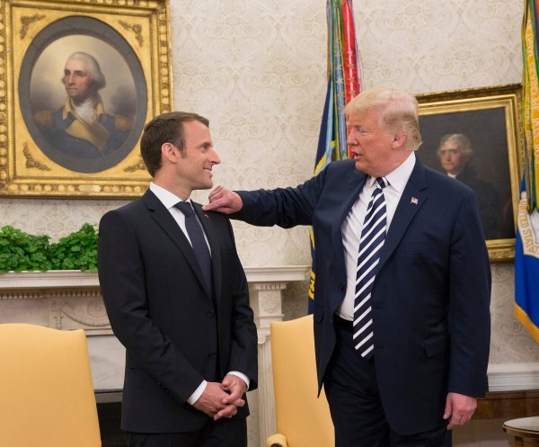 Emmanuel Macron i Donald Trump