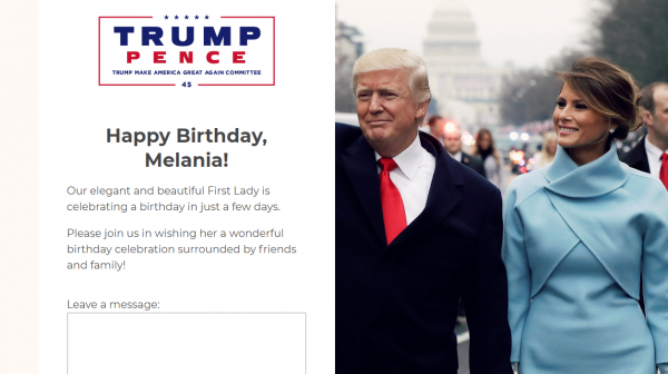 Virtualna rođendanska čestitka za Melaniju Trump