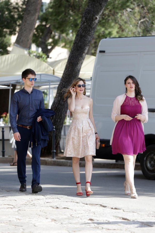 Dolazak uzvanika na vjenčanje Marina Čilića i Kristine Milković