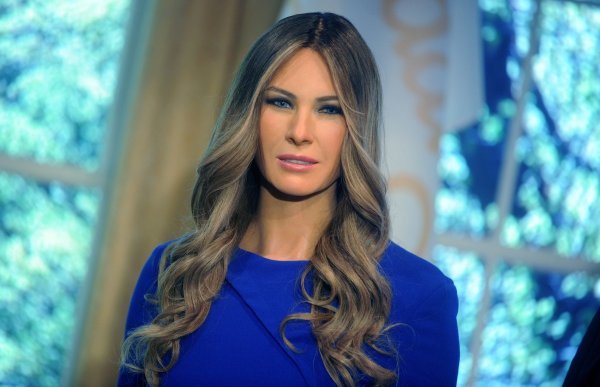 Voštane figure Melanije i Donalda Trumpa