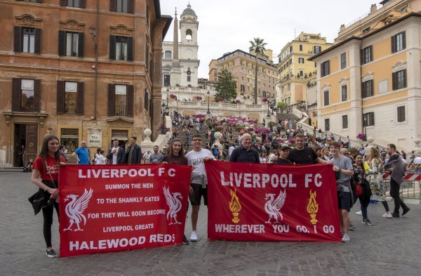 Navijači Liverpoola u Rimu
