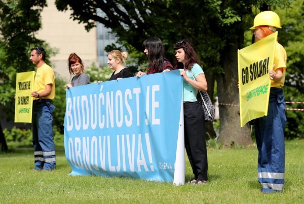 Prosvjed Greenpeacea, Zelene akcije i Zelene Istre