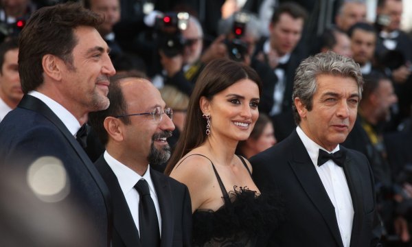 Javier Bardem, Asghar Farhadi, Penelope Cruz, Ricardo Darin