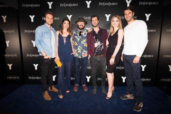 Matko Huđ, Ivana Petković Čevra PR manager L'Oreal Luxe, Marko Šimunović, Boris Štok, Irena Terzić Brand manager YSL, Vid Juračić