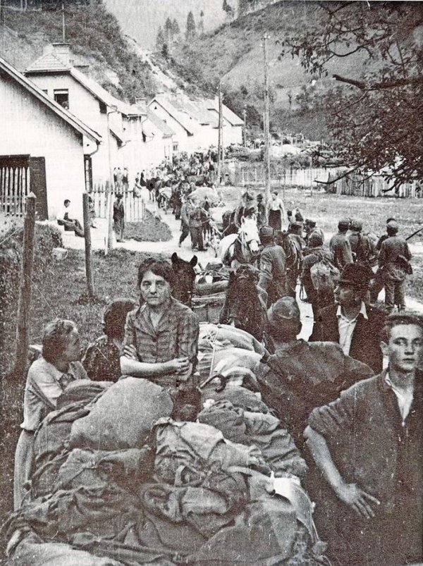 Bijeg civila pred partizanima u Sloveniji